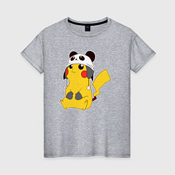 Женская футболка Pika panda