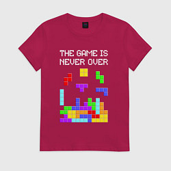 Женская футболка Tetris - the game is never over