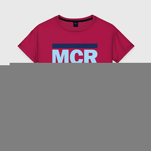 Женская футболка Run Manchester city / Маджента – фото 1
