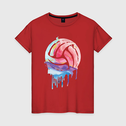 Женская футболка Ball in color / Красный – фото 1