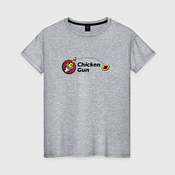 Женская футболка Чикен ган - бросок курицы