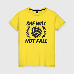 Женская футболка She will not fall