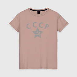 Женская футболка СССР grey