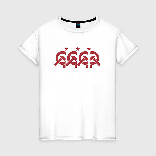 Женская футболка Стиль СССР / Белый – фото 1