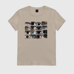 Женская футболка Разнообразие глаз