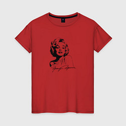 Женская футболка Мэрилин Монро силуэт