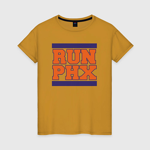 Женская футболка Run Phoenix Suns / Горчичный – фото 1