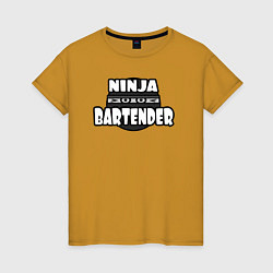 Женская футболка Ниндзя бармен