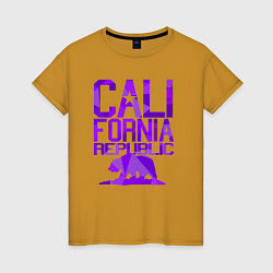 Женская футболка Штат Калифорния