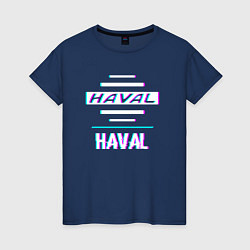 Женская футболка Значок Haval в стиле glitch