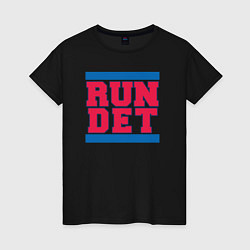 Женская футболка Run Detroit Pistons