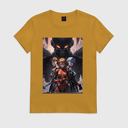 Женская футболка Лучшие девочки Евангелиона: Аска, Рей