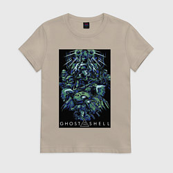 Футболка хлопковая женская Призрак в доспехах - проект 2501, цвет: миндальный