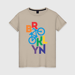 Женская футболка Brooklyn bike