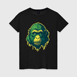 Женская футболка Обезьяна голова гориллы