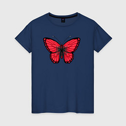 Женская футболка Албания бабочка