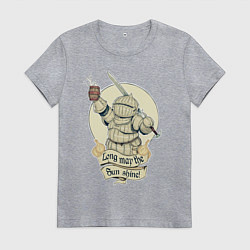 Женская футболка Рыцарь с пивной кружкой