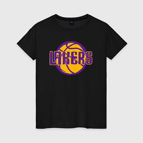 Женская футболка Lakers ball / Черный – фото 1