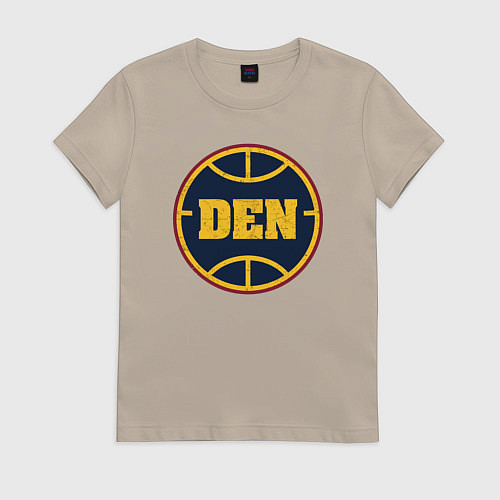 Женская футболка Den basketball / Миндальный – фото 1
