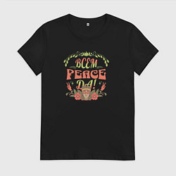 Женская футболка Всем peace Да!