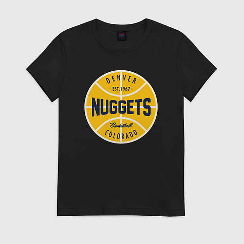 Женская футболка Denver Nuggets 1967 / Черный – фото 1