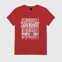 Женская футболка Slipknot bar code