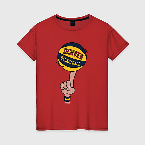 Женская футболка Denver ball / Красный – фото 1