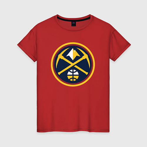 Женская футболка Denver Nuggets logo / Красный – фото 1