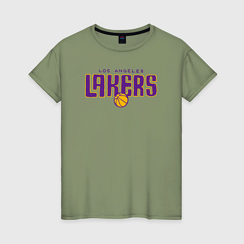 Женская футболка Team Lakers / Авокадо – фото 1