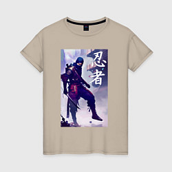 Женская футболка Ниндзя - бесстрашный воин - Япония