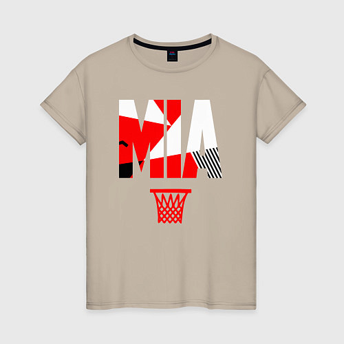 Женская футболка Miami buckets / Миндальный – фото 1