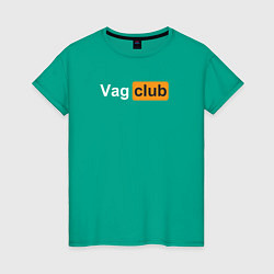 Женская футболка Vag club