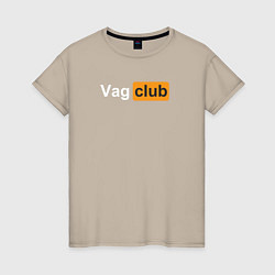 Женская футболка Vag club