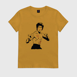 Женская футболка Брюс Ли в крови