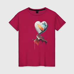 Женская футболка Каменное сердце