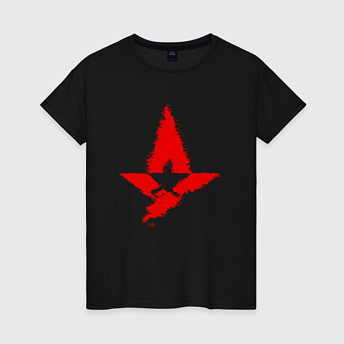 Женская футболка Astralis art / Черный – фото 1