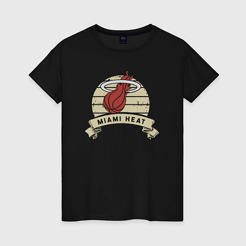 Женская футболка Heat logo / Черный – фото 1