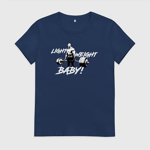 Женская футболка Yeah buddy light weight / Тёмно-синий – фото 1