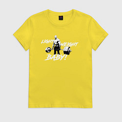 Футболка хлопковая женская Yeah buddy light weight, цвет: желтый