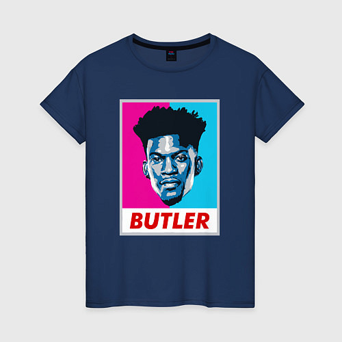 Женская футболка Butler / Тёмно-синий – фото 1