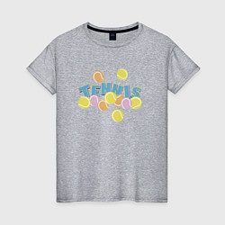Женская футболка Теннисные мячи