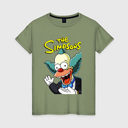 Женская футболка Krusty the clown