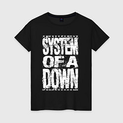 Женская футболка System of a down - stencil