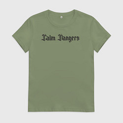 Женская футболка Calm dangers black 2 side