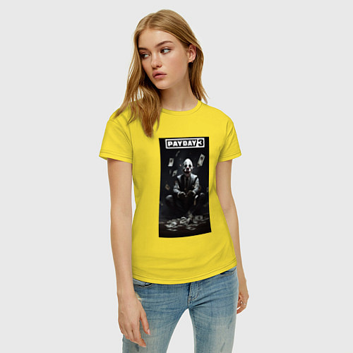 Женская футболка Payday 3 crime / Желтый – фото 3