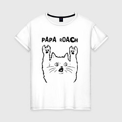 Женская футболка Papa Roach - rock cat