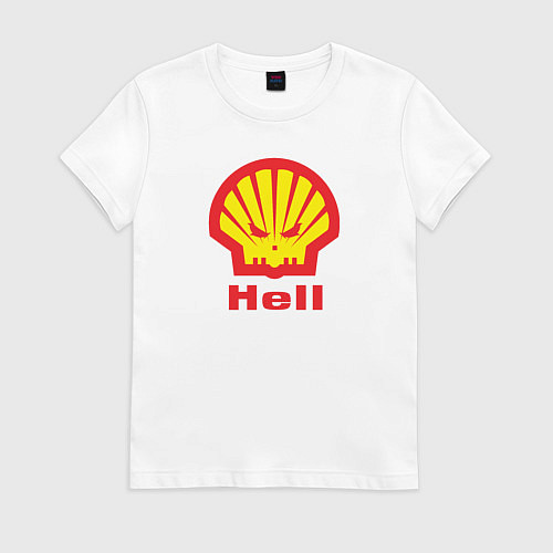 Женская футболка Hell / Белый – фото 1