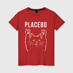 Женская футболка Placebo rock cat