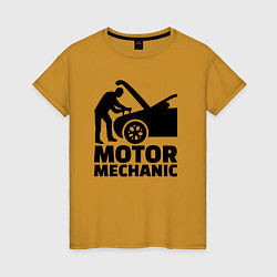 Женская футболка Motor mechanic