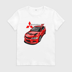 Женская футболка Lancer Evolution 8